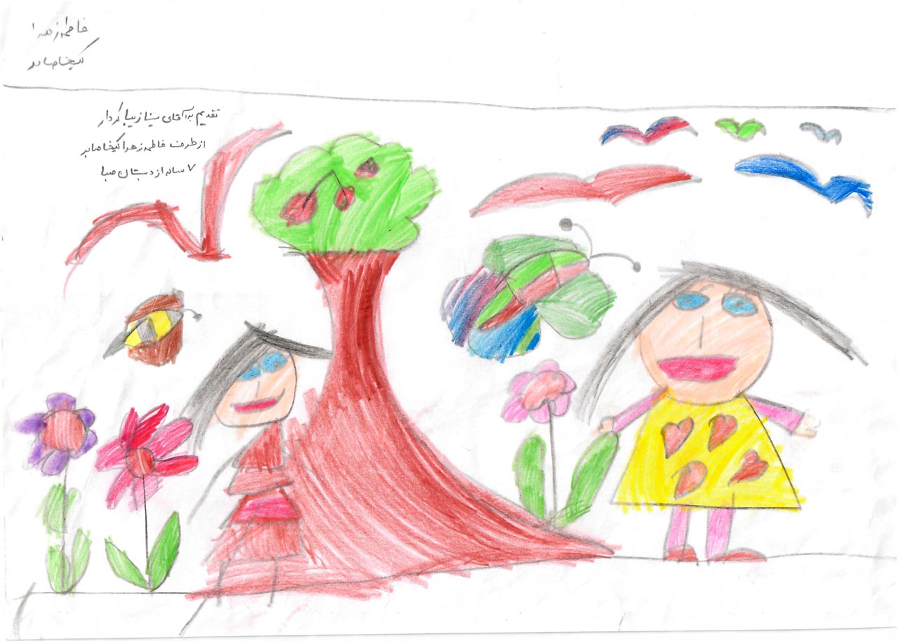 فاطمه‌زهررا کیخاصابر 7 ساله
نقاشی برای آقای سینا زیباکردار